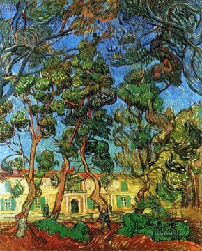 Vincent Van Gogh Painting - Los terrenos del asilo Vincent van Gogh